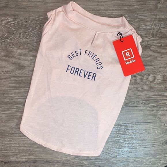 🎈Baby Pink BEST FRIENDS FOREVER Dog T-Shirt - Picture 1 of 9